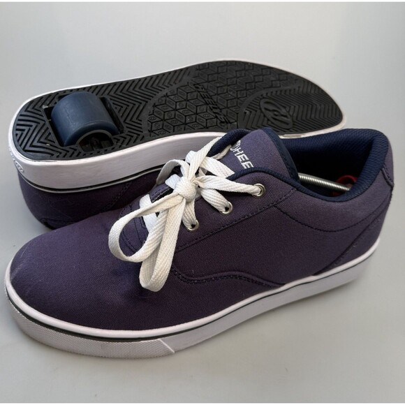Heelys Skate Sneaker Mens Size 9 Dark Blue Low Top Skating Shoes HE100755 -EUC main image 4